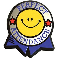 perfect attendance badge